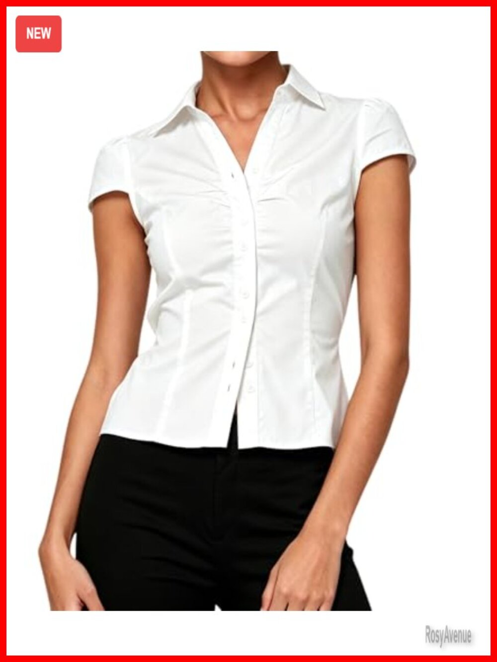 Women Y2K Button Down Short Sleeve Cropped Blouse